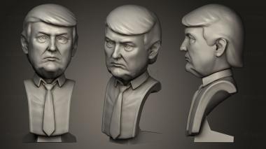 3D модель Дональд Трамп (STL)